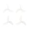 Gemfan 1207 3-blade Propellers (1.0mm Shaft) Transparent (4PCS)