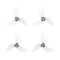Gemfan 1207 3-blade Propellers (1.0mm Shaft) Transparent (4PCS)